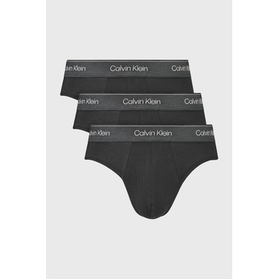 3PACK памучни слипове Calvin Klein Icon Cotton Stretch Metalic (3pLV00NB4574_sli)