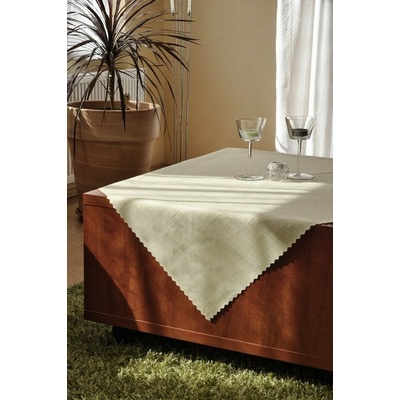 Polášek Ubrus teflon UNI sv.smetanová 7319 Smetanová 100% polyester Bílá 100% polyester 120x160cm