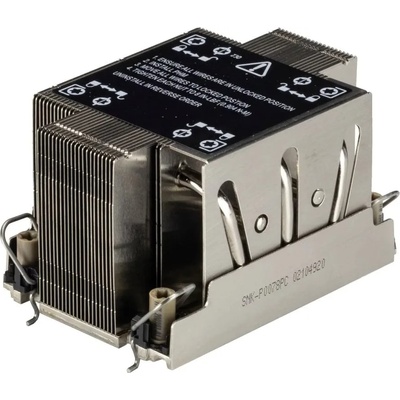 Supermicro SNK-P0078PC Компютърна охладителна система Процесор Радиатор/охладител Черен, Неръждаема стомана (SNK-P0078PC)