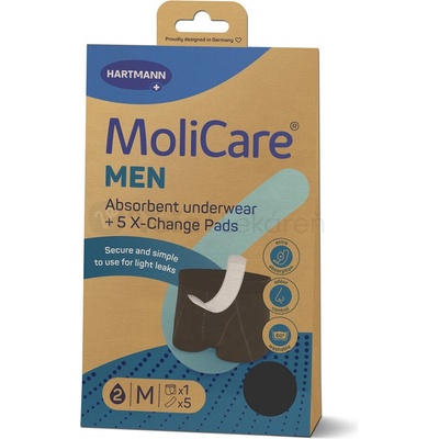 MoliCare Men M absorpčná spodná bielizeň 1 ks + X-Change vložka 5 ks