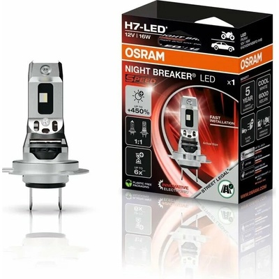 OSRAM NIGHT BREAKER LED SPEED H7 +450 %, Dizajn 1:1, 1 kus 4062172425360