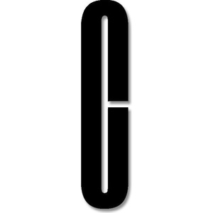 Design Letters Буква Design Letters C акрил 8 см черна (30201600C)
