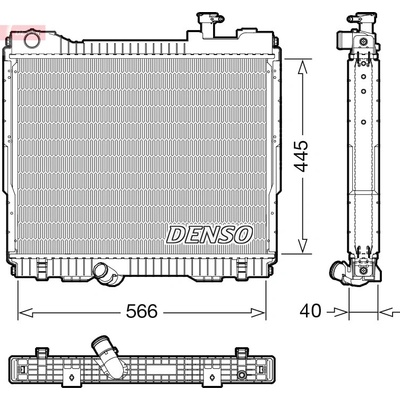 Chladič motora DENSO DRM23119