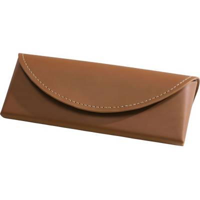 Techsuit Калъф за очила Techsuit Glasses Case (ETM3) - PU кожа, 15.2 x 6.6 x 3.6cm - Тъмнокафяв