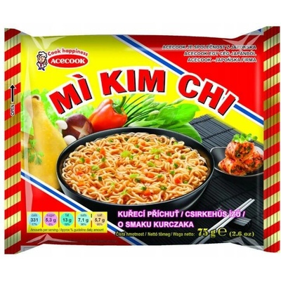 Vina Acecook Mi Kim Chi instantní nudlová polévka s kuřecí příchutí 75g
