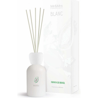 Mr&Mrs Fragrance Blanc difuzér Papaya do Brasil Brazilská Papája 250 ml