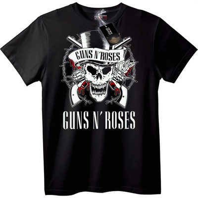 NOONEBRAND Guns N' Roses Skull T-Shirt - 5XL, Black