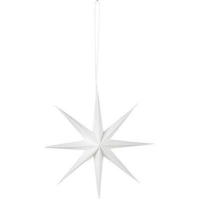 Broste Vánoční papírová hvězda na zavěšení STAR 15 cm bílá