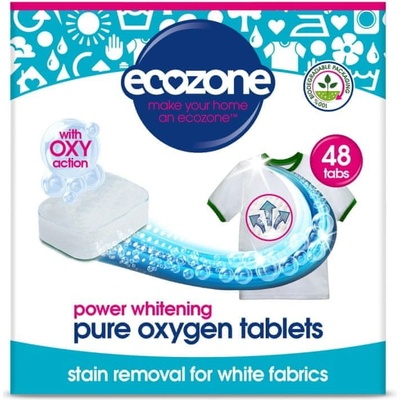 Ecozone Oxy tablety na bílé prádlo 48 ks