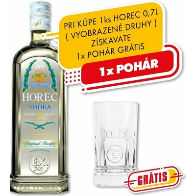 Excelsior Horec Vodka 40% 0,7 l (čistá fľaša)