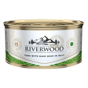 Riverwood - Висококачествена консервирана храна за котки над 1 година, с риба тон с махи махи в желе, 85 гр. / 3 броя