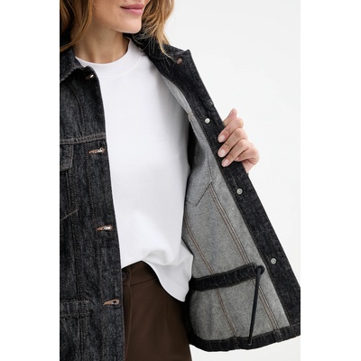 AllSaints Дънково яке от памук AllSaints DENBY (W100PD)