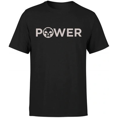 Magic The Gathering White Power tričko Black