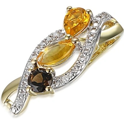Gems Diamantový přívěsek Astrid kombinované zlato s brilianty citríny a záhnědou 585 38 2 4747.2ZB0.0.00.HSISC.607.25