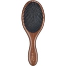 Hřebeny a kartáče na vlasy Sibel Decopad oválný dřevěný kartáč na vlasy s kančími a nylonovými štětinami 24 x 8 cm (8470124)