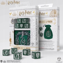 Q-workshop Sada 5 kostek s váčkem Harry Potter Zmijozel Slytherin Green