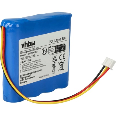 VHBW Батерия за Hobot Legee 668 / 669, 3000 mAh (889003953)