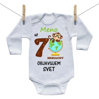 Boodyy Body s dlhým rukávom Už 7 mesiacov objavujem svet