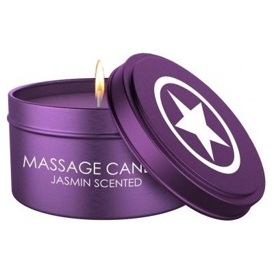Ouch! Massage Candle Mischievous Scented Purple masážní svíčka s vůní jasmínu