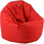 Pufrelax Пуф 330л. , Relaxo XL - Teteron Red, За открито, Пълнеж от Полистиролни перли, Перящ се калъф
