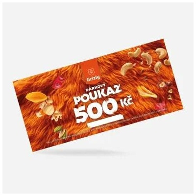 GRIZLY Dárkový tištěný poukaz 500 Kč 1 ks