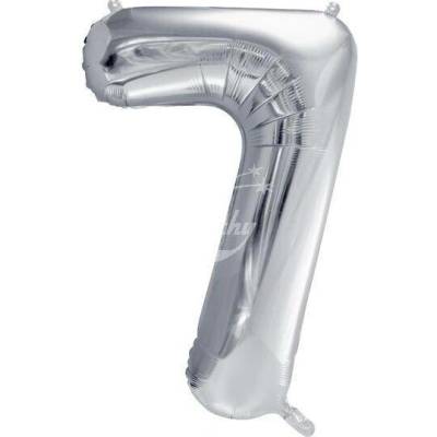 Fóliové číslo 7 stříbrné 86 cm
