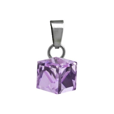 iŠperky Strieborný prívesok kocka Swarovski ID|108357