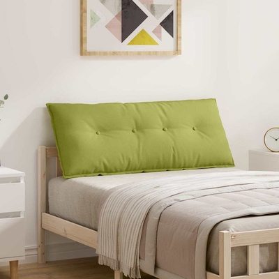 vidaXL Възглавница за гръб Светло зелено 120 x 19 x 50 см текстил (42014797)