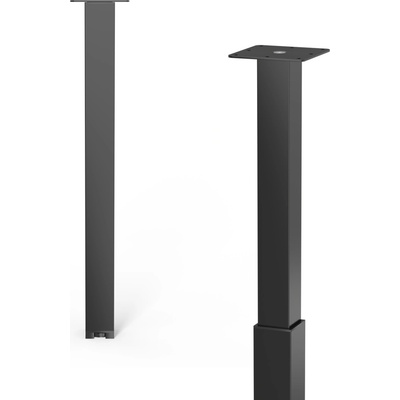 Walteco Nábytková noha 60x60 mm výškovo nastaviteľná 700-1100 mm čierna 50400