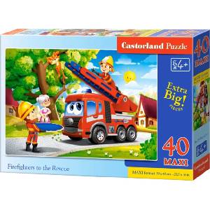 Castorland Пъзел Castorland от 40 XXL части - Пожарникари на помощ - ozone