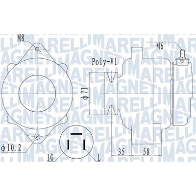 Alternátor MAGNETI MARELLI 063731120010