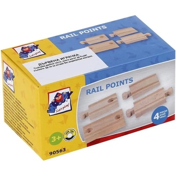 Image 1 of Woodyland Свързващи дървени релси 4бр (90563)