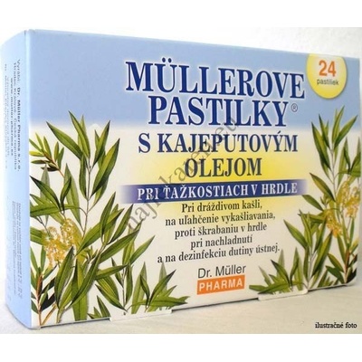 Müllerovy pastilky s kajeputovým olejem 24 ks