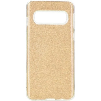 Forcell Блестящ Силиконов Калъф за SAMSUNG S10 Plus, FORCELL Shining Case, Златист (5901737943910)