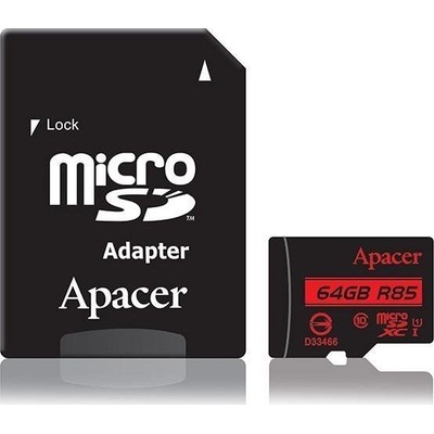 Apacer microSDXC 64 GB UHS-I U1 AP64GMCSX10U5-R