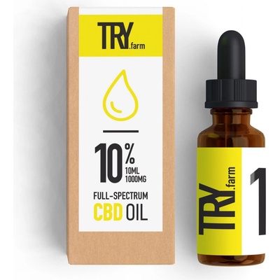 TRY.farm CBD konopný olej 10% 10 ml 1000 mg