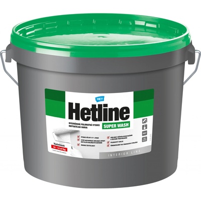 HETLINE SUPER WASH interiérová vysoce omyvatelná barva bílá 12 kg