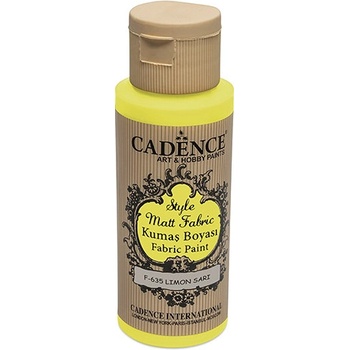 Farba na textil CADENCE STYLE MATT FABRIC 59 ml matná žltá