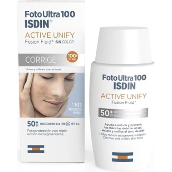 ISDIN FotoUltra Слънцезащитен флуид Active Unify, SPF50+, 50 ml