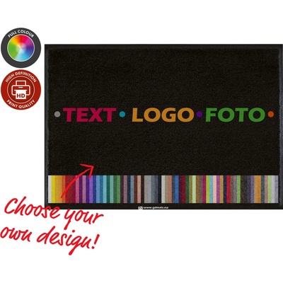 GDmatsEU GD680 Print kvalitní logo rohož / koberec 8 mm vlas 180 x 150 cm
