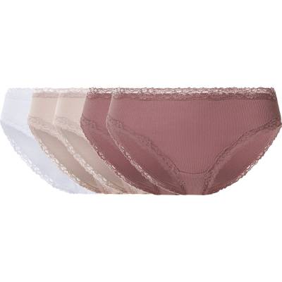 esmara Dámské kalhotky s krajkou 5 kusů růžová bílá