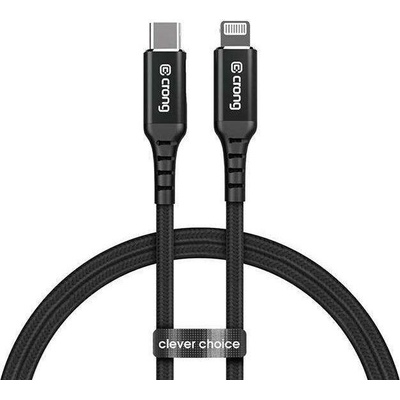 Crong CRG-AL15USCL-BLK USB-C – Lightning 1,5m černý