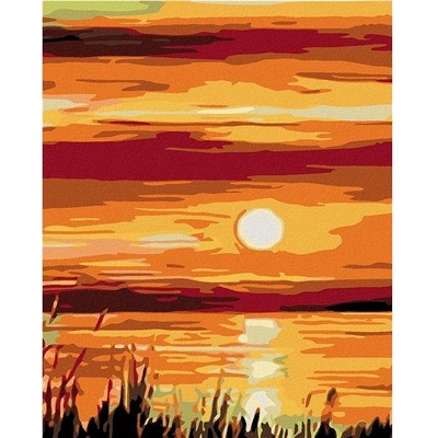 zuty Malování podle čísel Východ slunce 80 x 100 cm bez rámu a bez vypnutí plátna