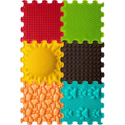 Ortoto Masážní ortopedické podložky set 6 ks Slunečná zahrada