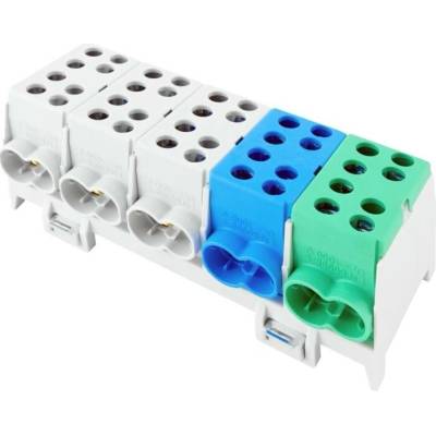 Eleman Svorkovnice rozbočovací HLAK 35-5/10 S, 125A, 5pól., AL/CU, IP20, 3xŠ/M/Z, na DIN /2080518 1000334
