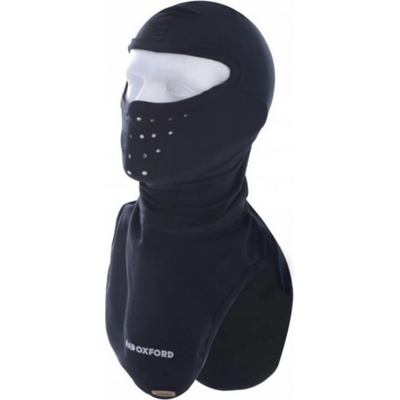 Oxford balaclava Deluxe Micro fleece černá s průduchy a dlouhým límcem
