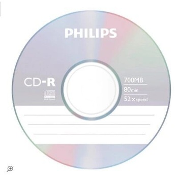 Philips 8710895778176 празна аудио касета CD-R 700 MB 52x 10 броя (CR7D5NJ10/00)