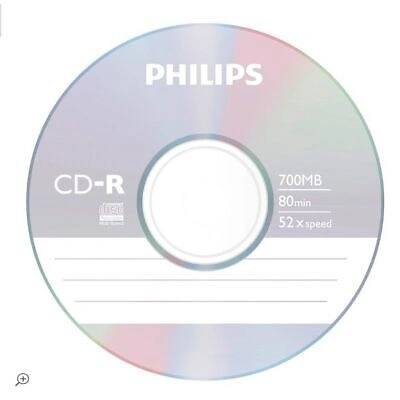 Philips 8710895778176 празна аудио касета CD-R 700 MB 52x 10 броя (CR7D5NJ10/00)