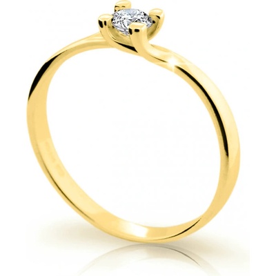 Cutie Jewellery prsten ze žlutého zlata se zirkonem Z6823 1855 10 X