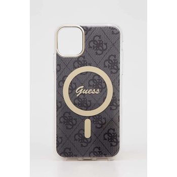 GUESS Зарядно и калъф за телефон Guess iPhone 11 6, 1'' в черно (GUBPN61H4EACSK)